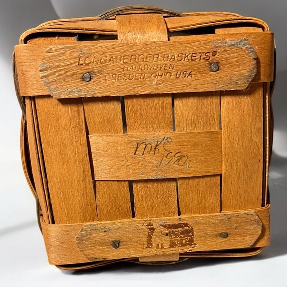 🌻VINTAGE Small Longaberger Wooden Woven Basket - Picture 5 of 13